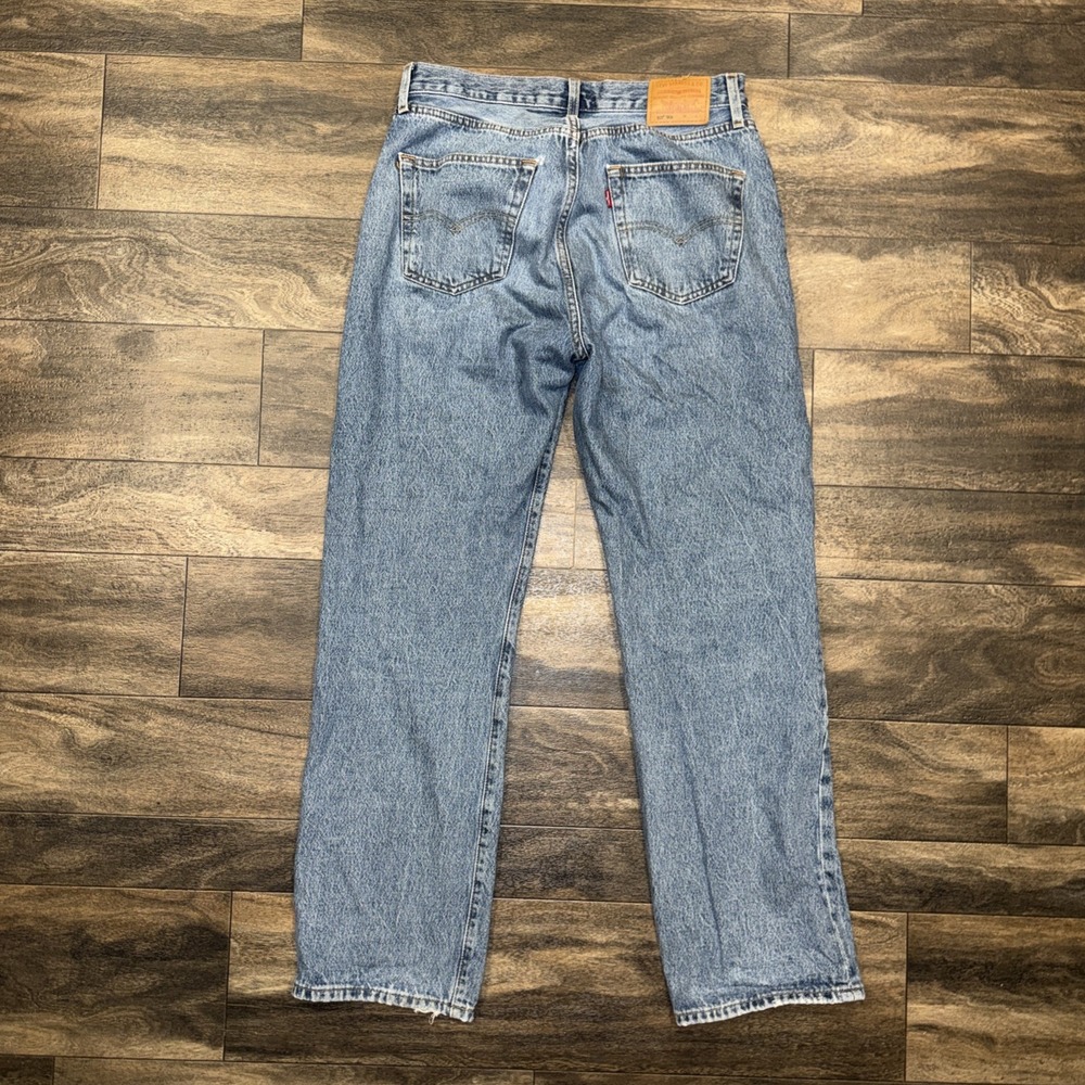 Levi's 501 '90s Medium-Wash Denim Jeans Button-Fly Red Tab Relaxed Fit Sz 29x30